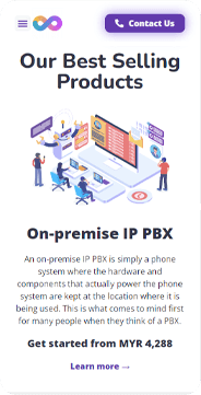 infinitevoice.com.my | Cloudtree Web Design Customer